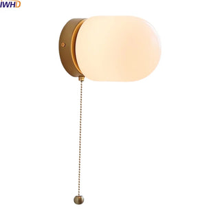 Celako™ Opalina Wall Light | Glass Bedroom Lighting