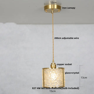 Celako™ Facetum Crystal Pendant Light | Glass Crystal Dining Room Lighting