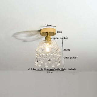 Celako™ Glintre Ceiling Light | Clear Glass Modern Style