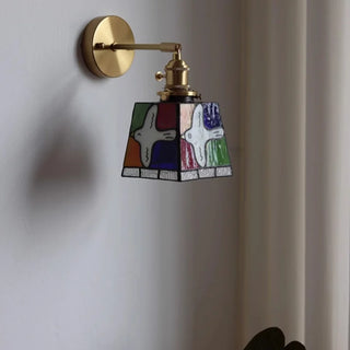 Celako™ Aurina Wall Light | Stained Glass Bedside Lighting