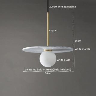 Celako™ Marvoro Pendant Light | Marble Bedroom Lighting