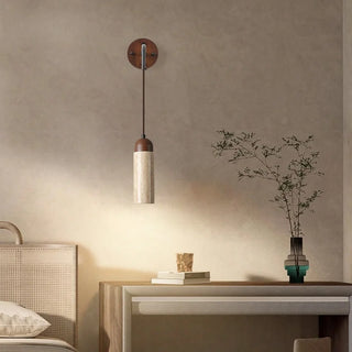 Celako™ Travina Wall Light | Travertine Bedroom Lighting