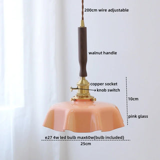 Celako™ Cuvelo Pendant Light | Glass Copper Bedroom Lighting