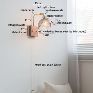Celako™ Fiorina Wall Light | Glass Bedroom Lighting