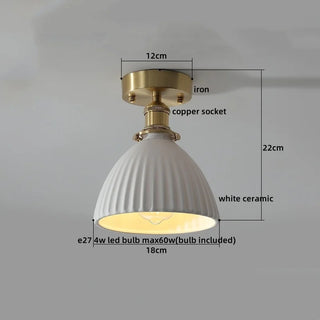 Celako™ Ensora Ceiling Light | White Ceramic Kitchen Island Lighting