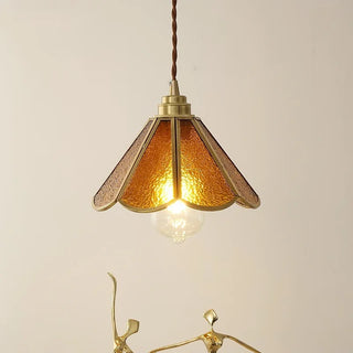 Celako™ Azuric Pendant Light | Blue Glass Bedroom Lighting