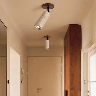 Celako™ Raventi Ceiling Light | Yellow Travertine Japan Style Dining Room Lighting