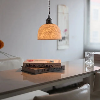 Celako™ Hanabira Pendant Light | White Ceramic Bedroom Lighting