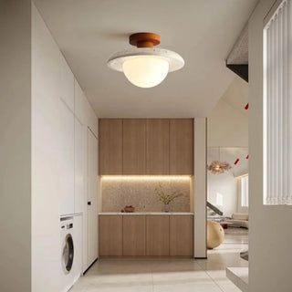 Celako™ Tiburio Ceiling Light | Yellow Travertine Living Room Lighting