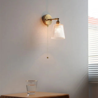 Celako™ Clarius Wall Light | Glass Copper Living Room Lighting