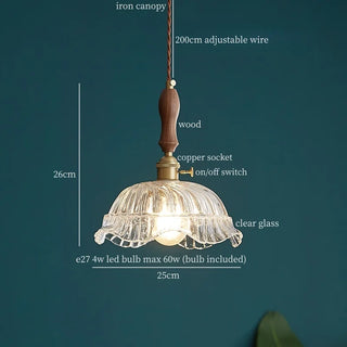 Celako™ Aurevitro Pendant Light | Clear Glass Copper Kitchen Island Lighting