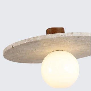 Celako™ Sabitine Pendant Light | Yellow Travertine Bedroom Lighting