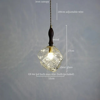 Celako™ Glacelle Pendant Light | Glass Stone Kitchen Island Lighting