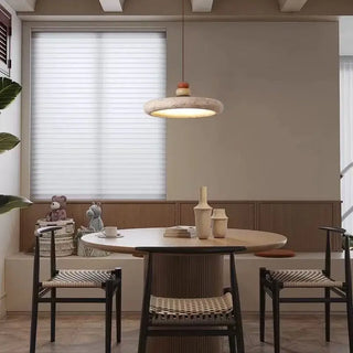 Celako™ Lapides Pendant Light | Yellow Travertine Dining Room Lighting