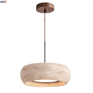 Celako™ Safrana Pendant Light | Yellow Travertine Kitchen Island Lighting