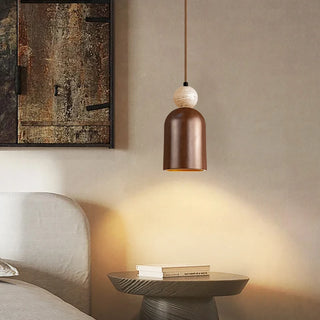 Celako™ Silvatra Pendant Light | Wood Bedroom Lighting