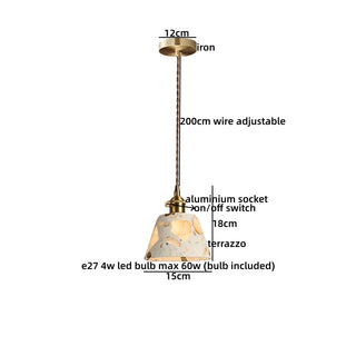 Celako™ Pietro Pendant Light | Terrazzo Dining Room Lighting