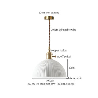 Celako™ Auriclay Pendant Light | Ceramic Kitchen Island Lighting