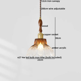 Celako™ Umbera Pendant Light | Acrylic Mid Century Modern Bedroom Lighting