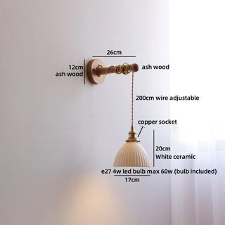 Celako™ Sakura Wall Light | Ceramic Living Room Lighting