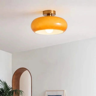 Celako™ Orasol Ceiling Light | Orange Glass Living Room Lighting