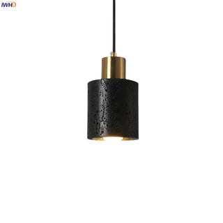 Celako™ Travik Pendant Light | Black Travertine Bedroom Lighting