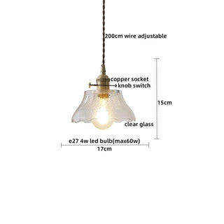 Celako™ Cuprisa Pendant Light | Glass Bedroom Lighting