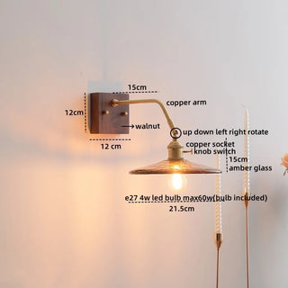 Celako™ Aurglas Wall Light | Glass Bedroom Lighting