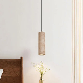 Celako™ Aurete Pendant Light | Travertine Dining Room Lighting