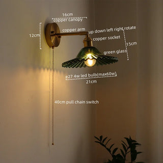 Celako™ Cuverra Wall Light | Copper Glass Living Room Lighting