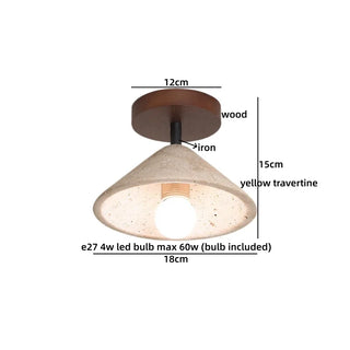 Celako™ Calvena Ceiling Light | Yellow Travertine Kitchen Island Lighting