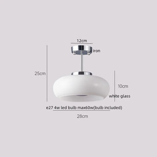Celako™ Amboro Ceiling Light | Amber Glass Dining Room Lighting