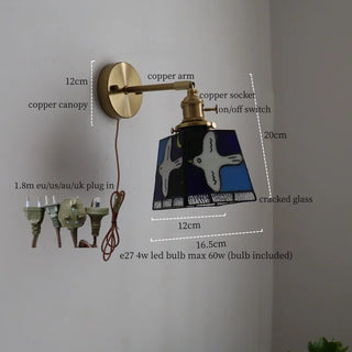 Celako™ Cuvitra Wall Light | Glass Bedroom Lighting
