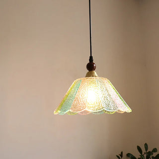 Celako™ Oricalo Pendant Light | Glass Copper Wood Kitchen Island Lighting