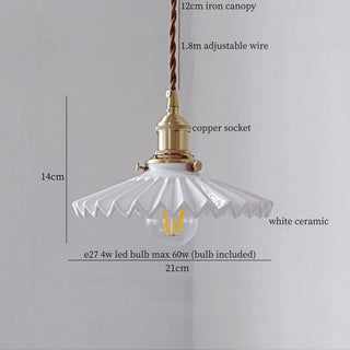Celako™ Kaolori Pendant Light | Ceramic Bedroom Lighting