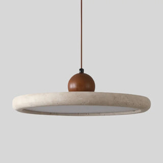 Celako™ Trevara Pendant Light | Yellow Travertine Japanese/Wabi Sabi