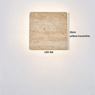 Celako™ Tavelle Wall Light | Yellow Travertine Bedroom Lighting