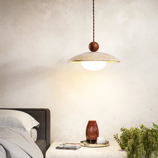 Celako™ Tivolia Pendant Light | Yellow Travertine Dining Room Lighting