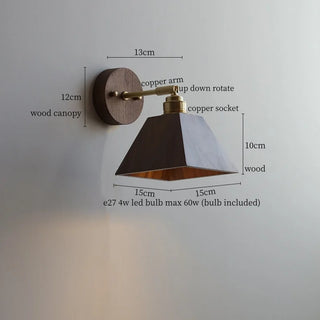 Celako™ Ardura Wall Light | Wood Mid Century Modern Living Room Lighting