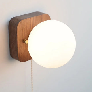 Celako™ Sorbia Wall Light | Walnut Wood Living Room Lighting