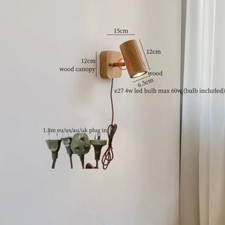 Celako™ Auligna Wall Light | Wood Modern Minimalism Living Room Lighting