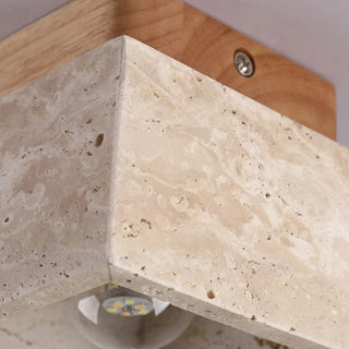 Celako™ Traverté Ceiling Light | Travertine Entryway Lighting