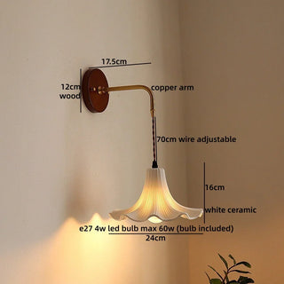 Celako™ Faience Wall Light | Ceramic Living Room Lighting