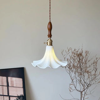 Celako™ Albiflora Pendant Light | White Ceramic Bedroom Lighting