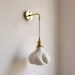 Celako™ Bisque Wall Light | Ceramic Bedroom Lighting