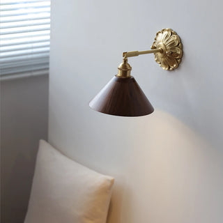 Celako™ Walnox Wall Light | Walnut Wood Bedside Lighting