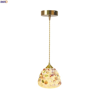 Celako™ Nacora Pendant Light | Resin And Shell Kitchen Island Lighting