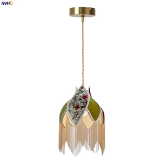Celako™ Voilage Pendant Light | Cloth French Vintage Bedroom Lighting