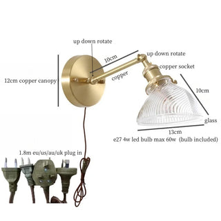 Celako™ Lustrio Wall Light | Glass Bedroom Lighting