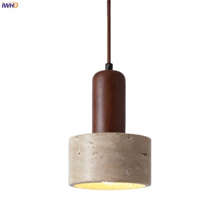 Celako™ Lithoria Pendant Light | Yellow Travertine Kitchen Island Lighting